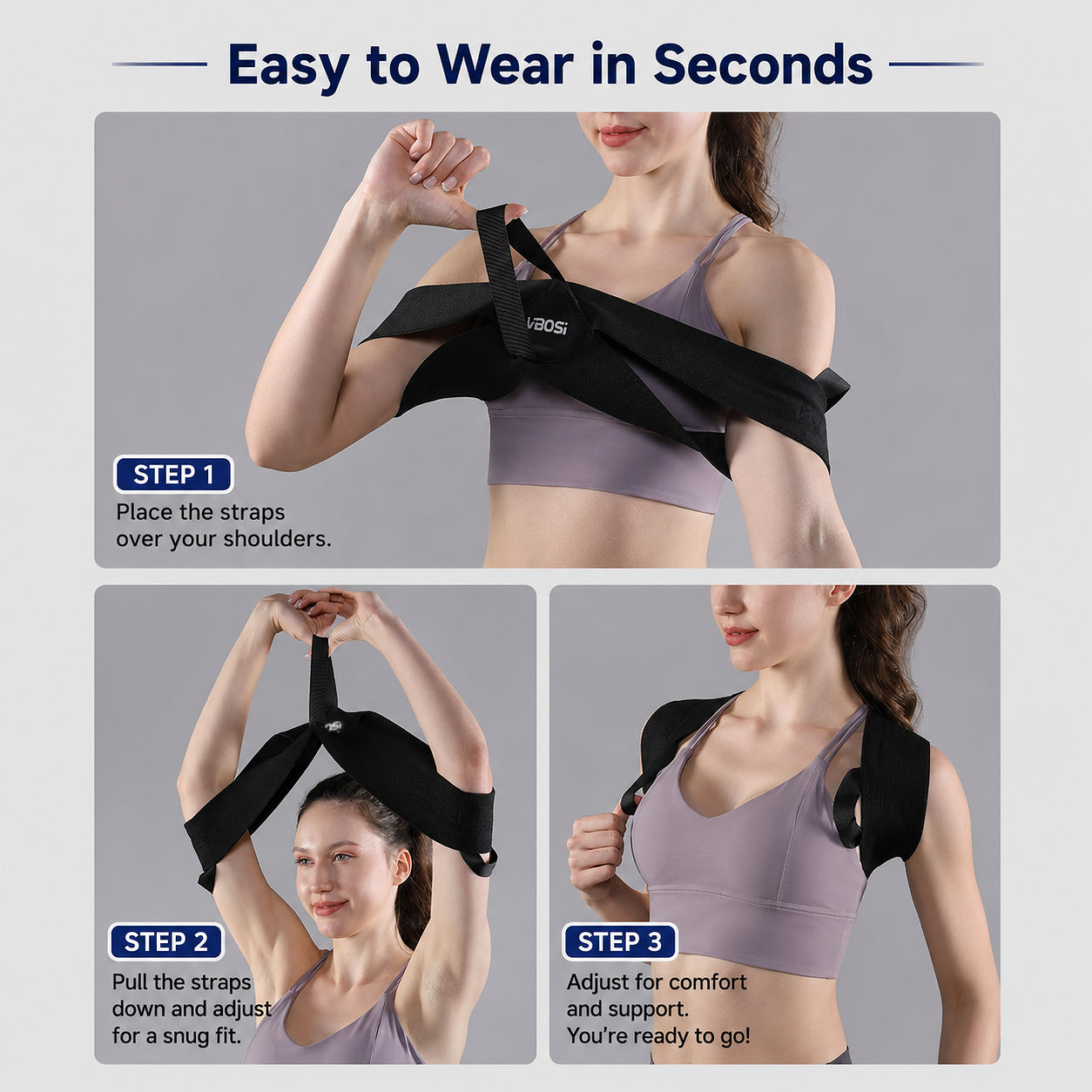 VBOSi Adjustable Upper Back Shoulder Support Posture Corrector