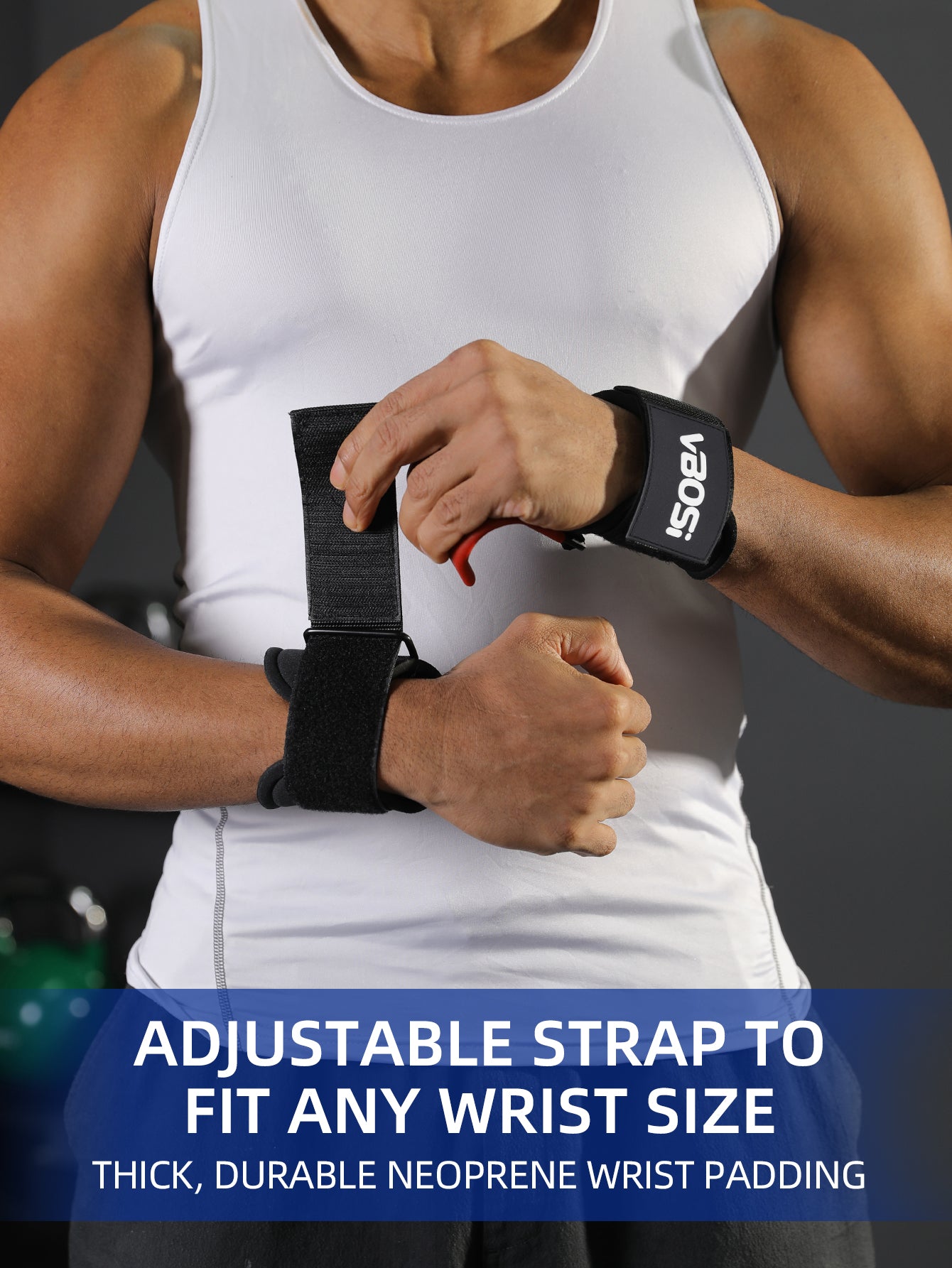 VBOSi Heavy-Duty Lifting Hooks Wrist Support Grip