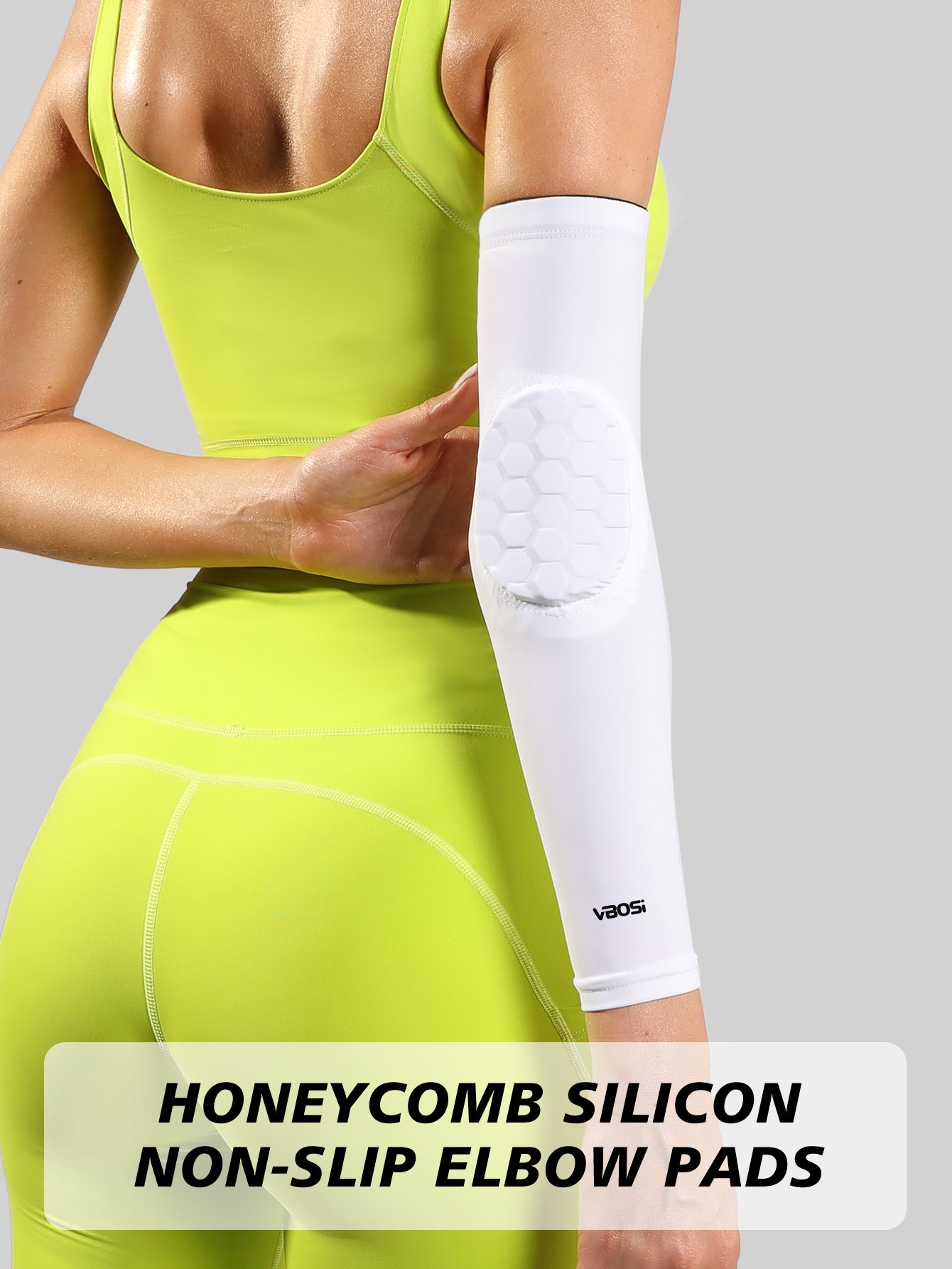 VBOSi 1 Pair Padded Honeycomb Elbow Support Sleeve