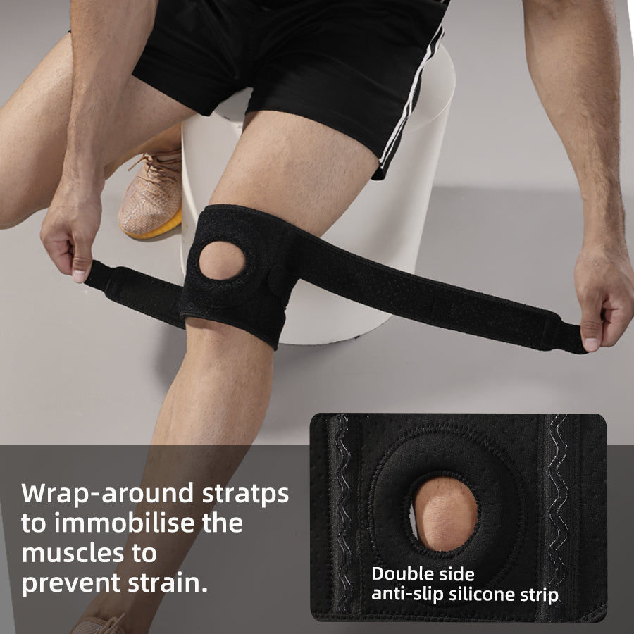 VBOSi 1 Piece Knee Support Pad with Stabilizers