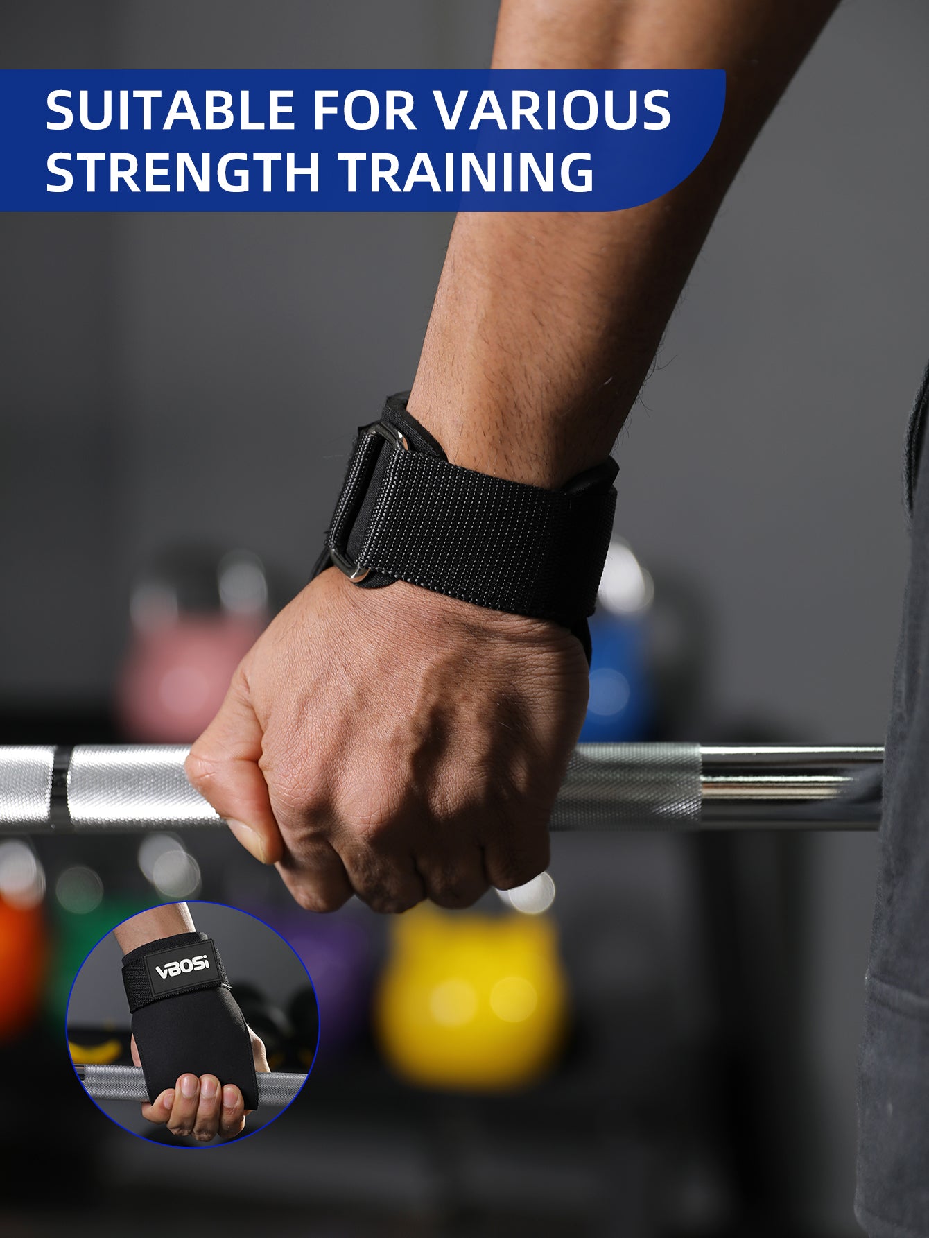 VBOSi Lifting Grips Fitness Gloves