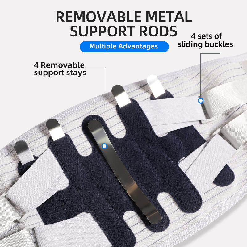 VBOSi Lower Back Support Waist Belt with Steel Bars