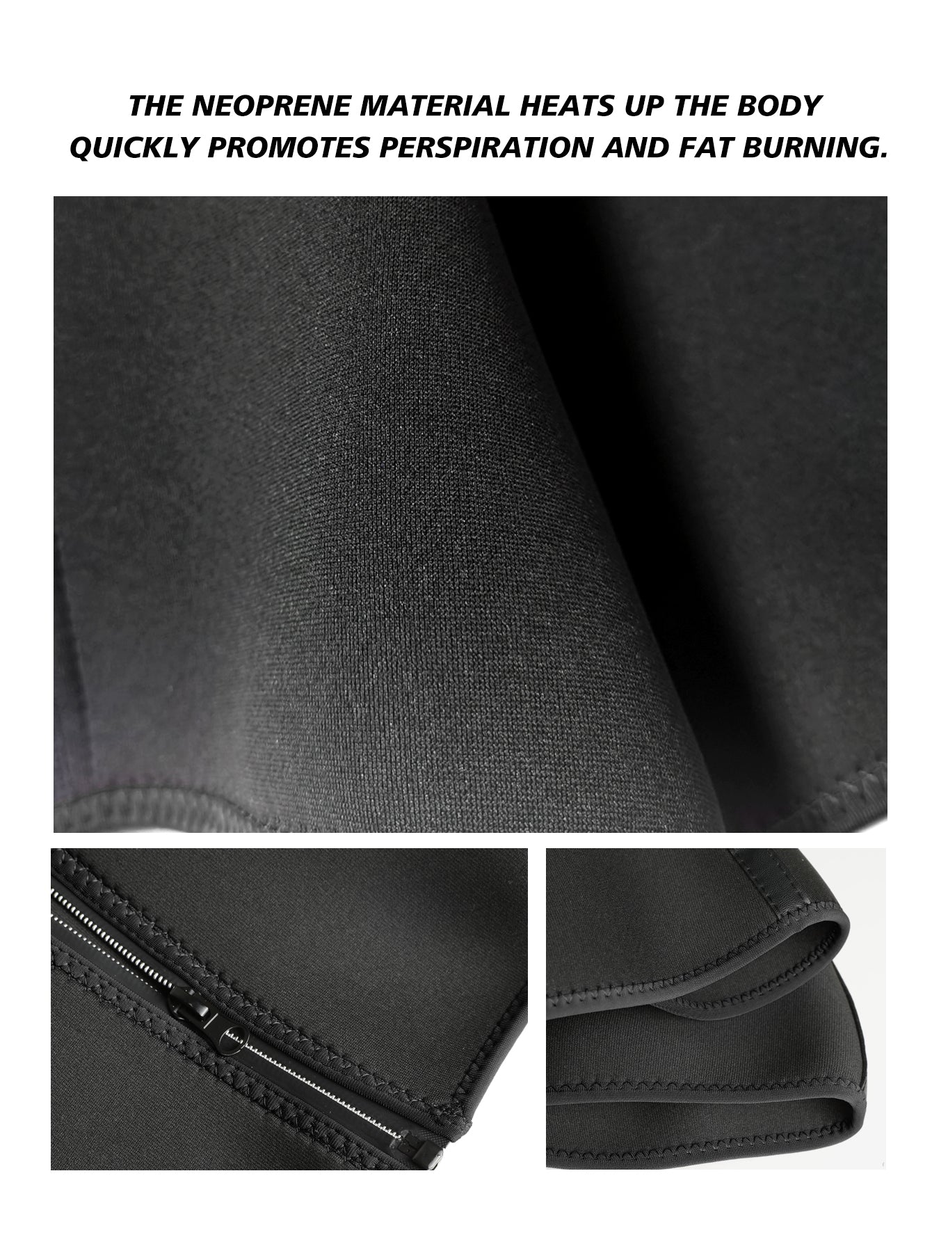 VBOSi Adjustable Zipper Neoprene Waist Trainer Belt