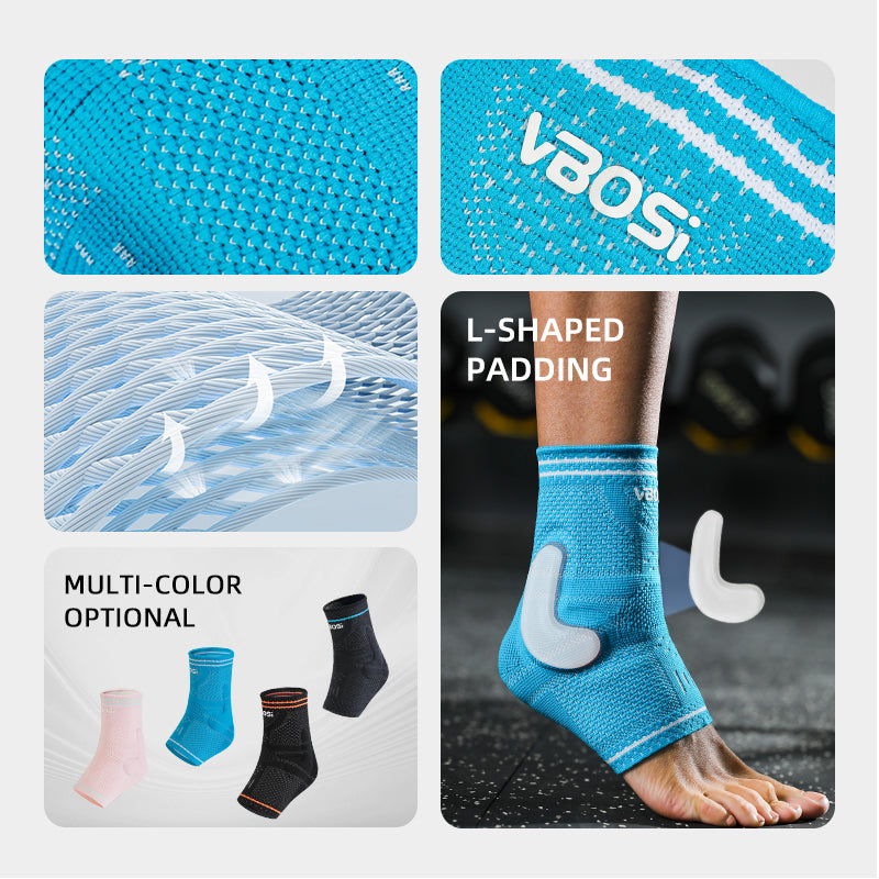 VBOSi Breathable Silicone Ankle Compression Sleeve