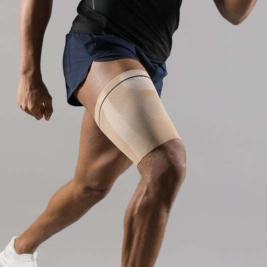 VBOSi 1 Pair Breathable Anti Slip Elastic Thigh Sleeve