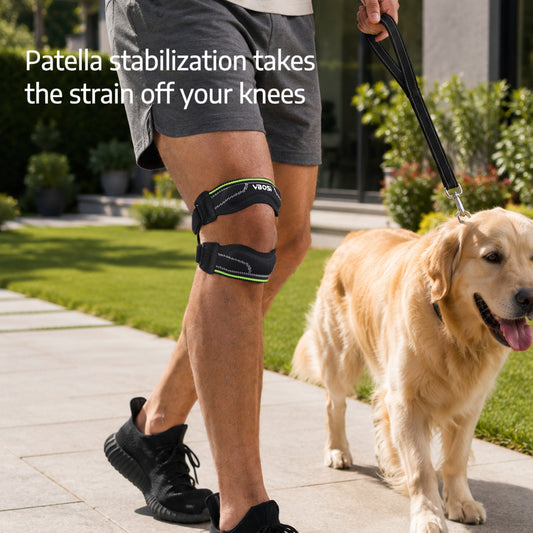 VBOSi 1 Piece Knee Support Silicone Shock Absorption Brace