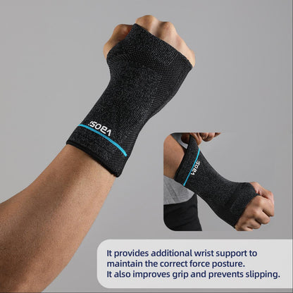 VBOSi 1 Piece Knit Breathable Wrist & Hand Support Sleeve