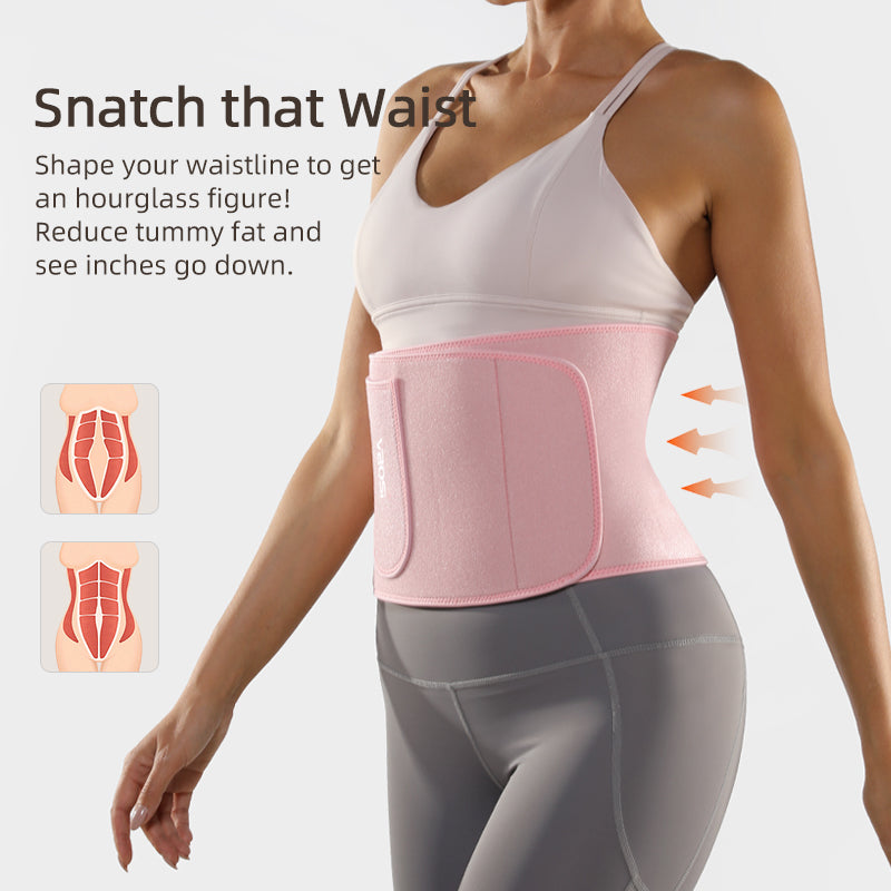 VBOSi Silver-Coated Neoprene Waist Trainer Belt