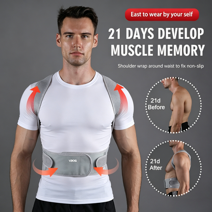 VBOSI Adjustable Posture Corrector Brace with Back Support Belt