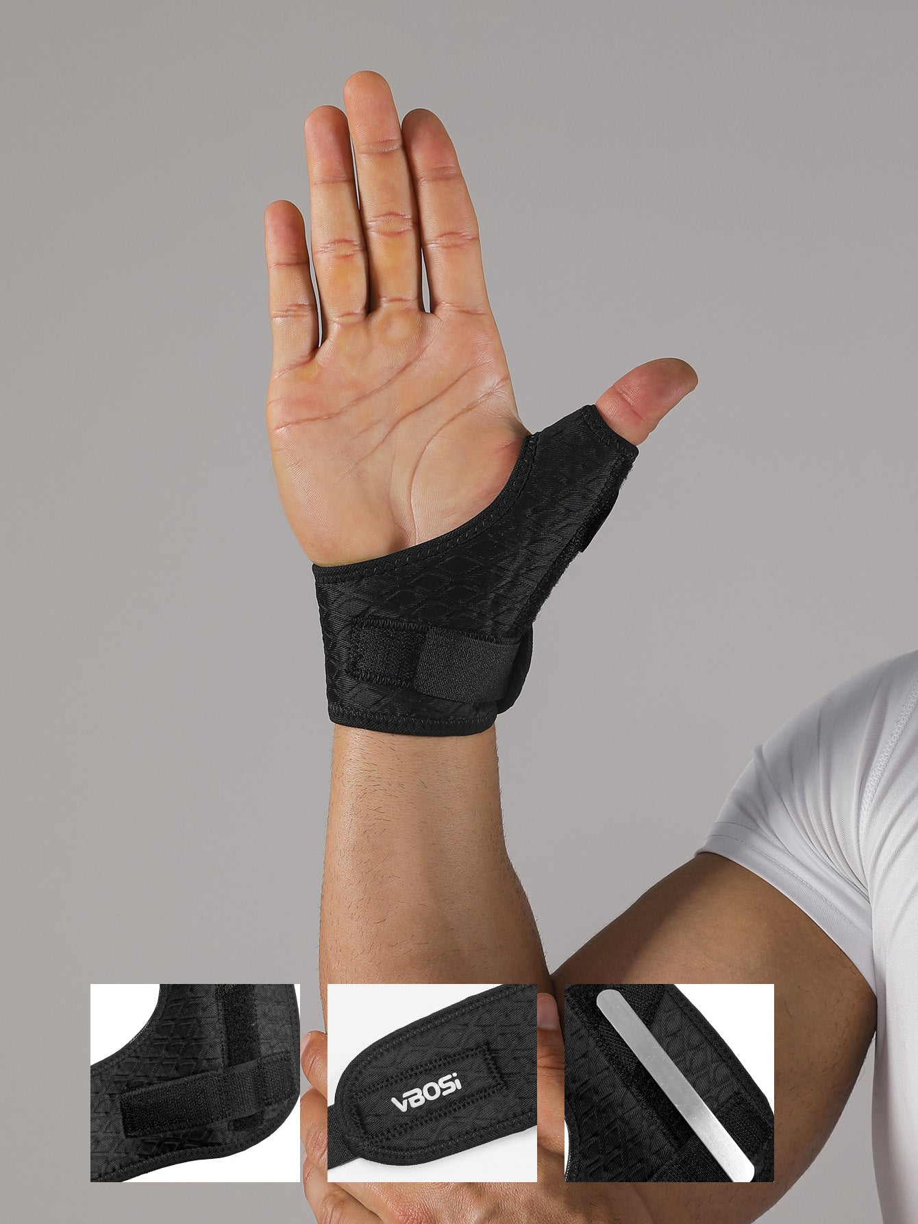 VBOSi 1 Piece Adjustable Wrist and Thumb Support