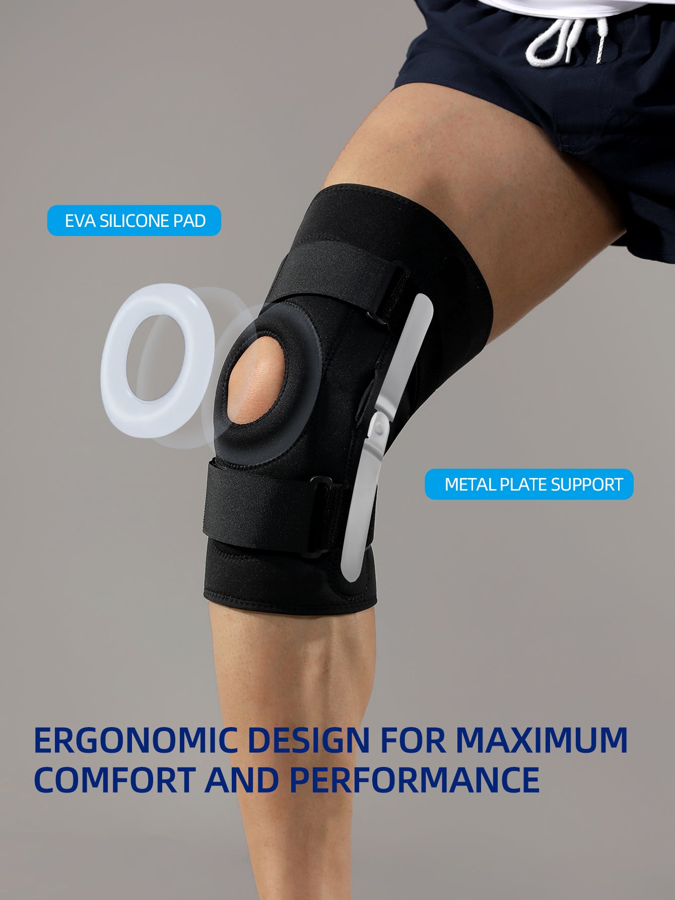 VBOSi 1 Piece Adjustable Hinged Knee Brace