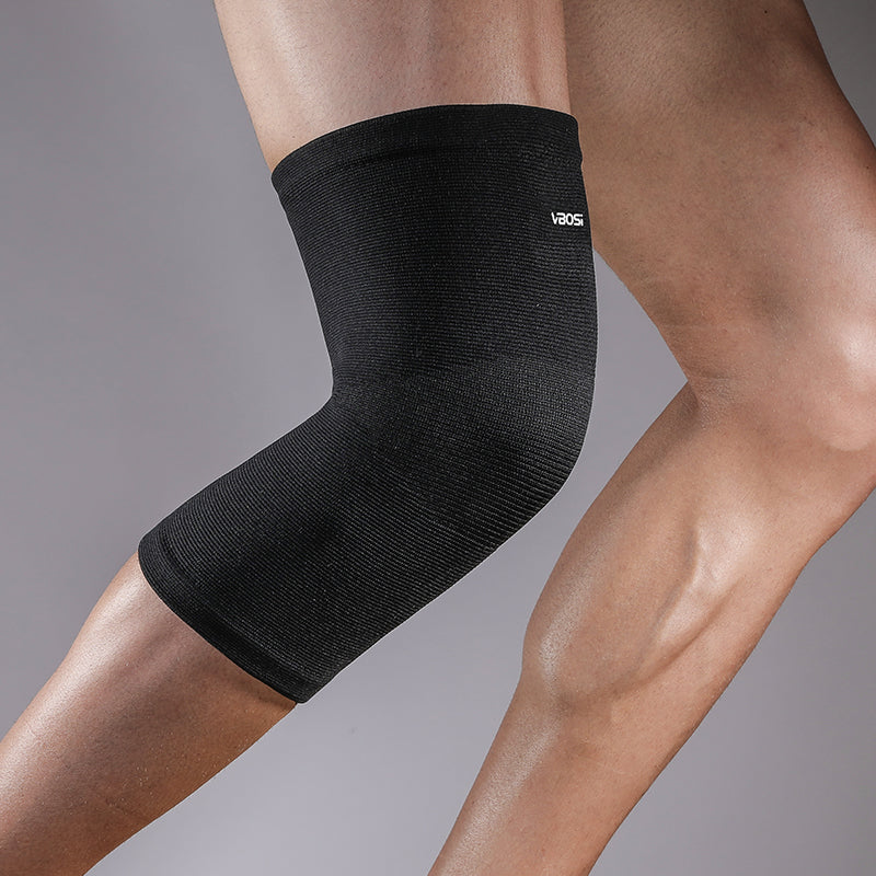 VBOSi 1 Pair Elastic Breathable Knee Support Sleeve, Black