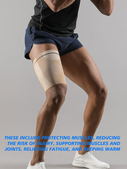 VBOSi 1 Pair Breathable Anti Slip Elastic Thigh Sleeve