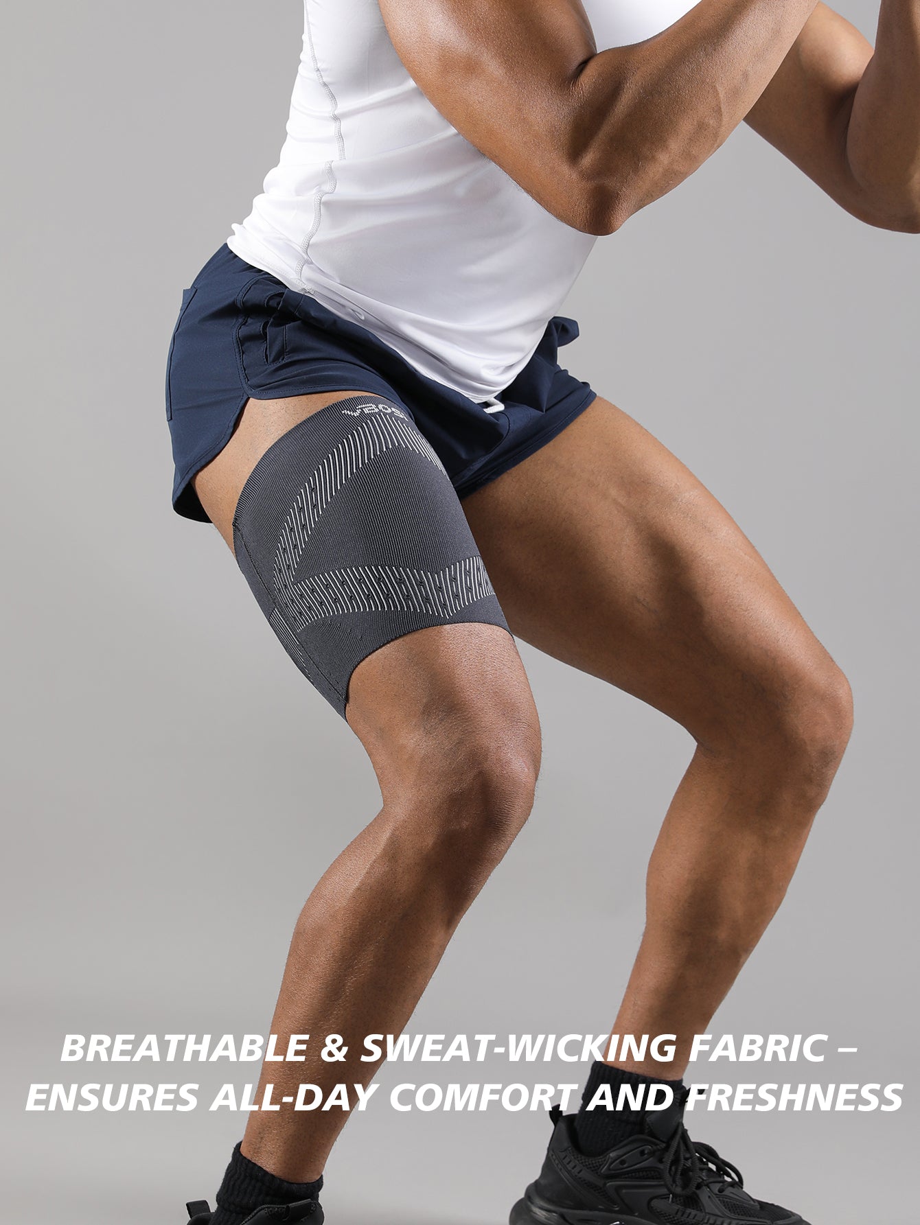 VBOSi 1 Pair Anti Slip Compression Thigh Sleeve