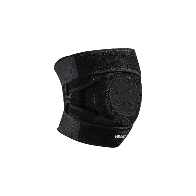 VBOSi 1 Pair Premium Neoprene Sports Knee Support with Stabilizers and Patella Protection Pad