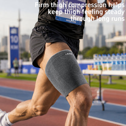 VBOSi 1 Pair Anti Slip Elastic Breathable Thigh Sleeve