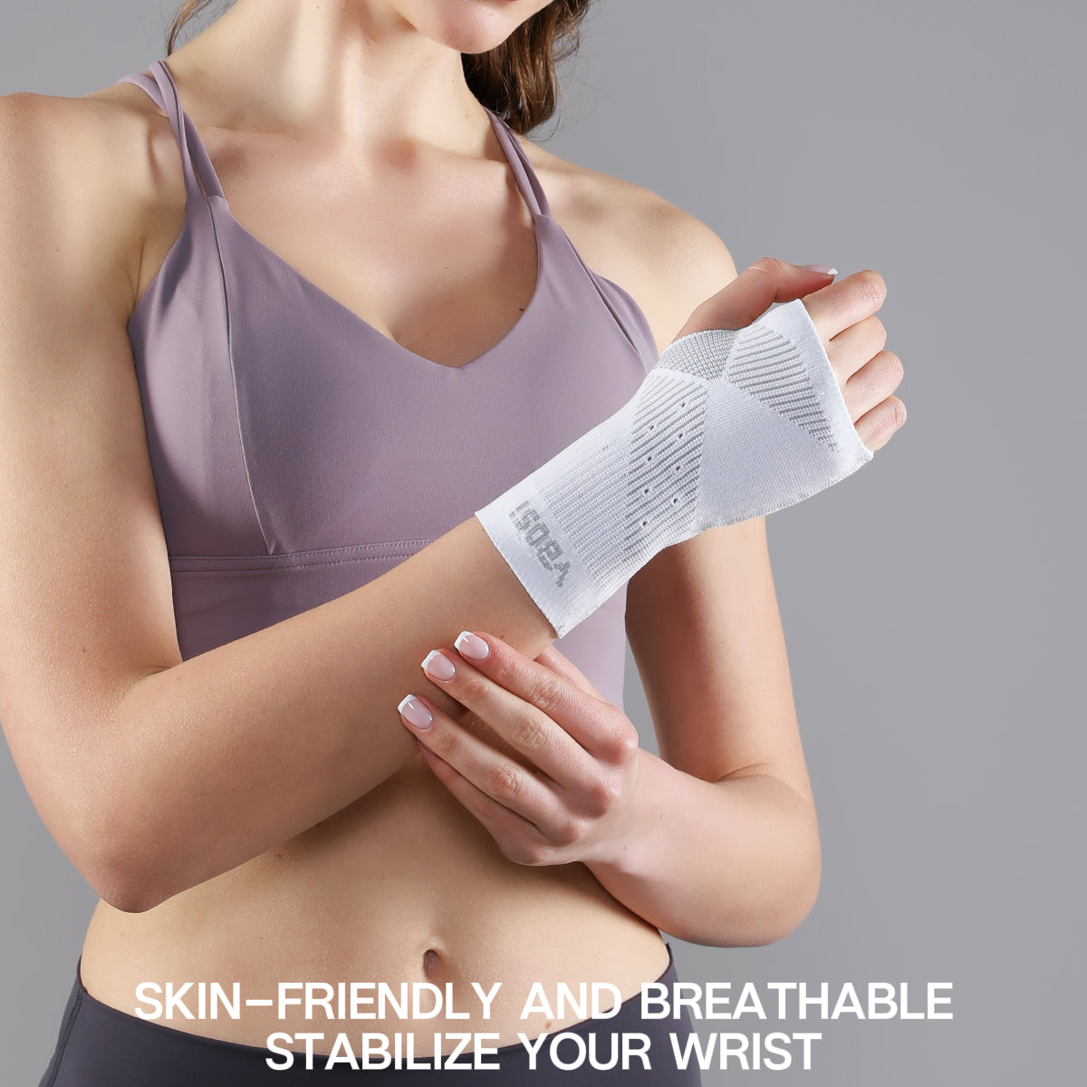 VBOSI 1 Pair Compression Elastic Wrist Palm Sleeve