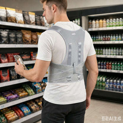 VBOSI Adjustable Back Posture Corrector with Metal Stays