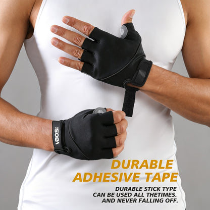 VBOSI Adjustable Workout Gloves with Gel Palm Pads