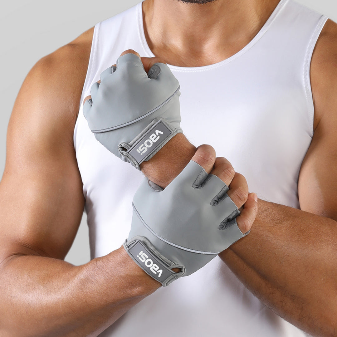 VBOSI Adjustable Workout Gloves with Gel Palm Pads