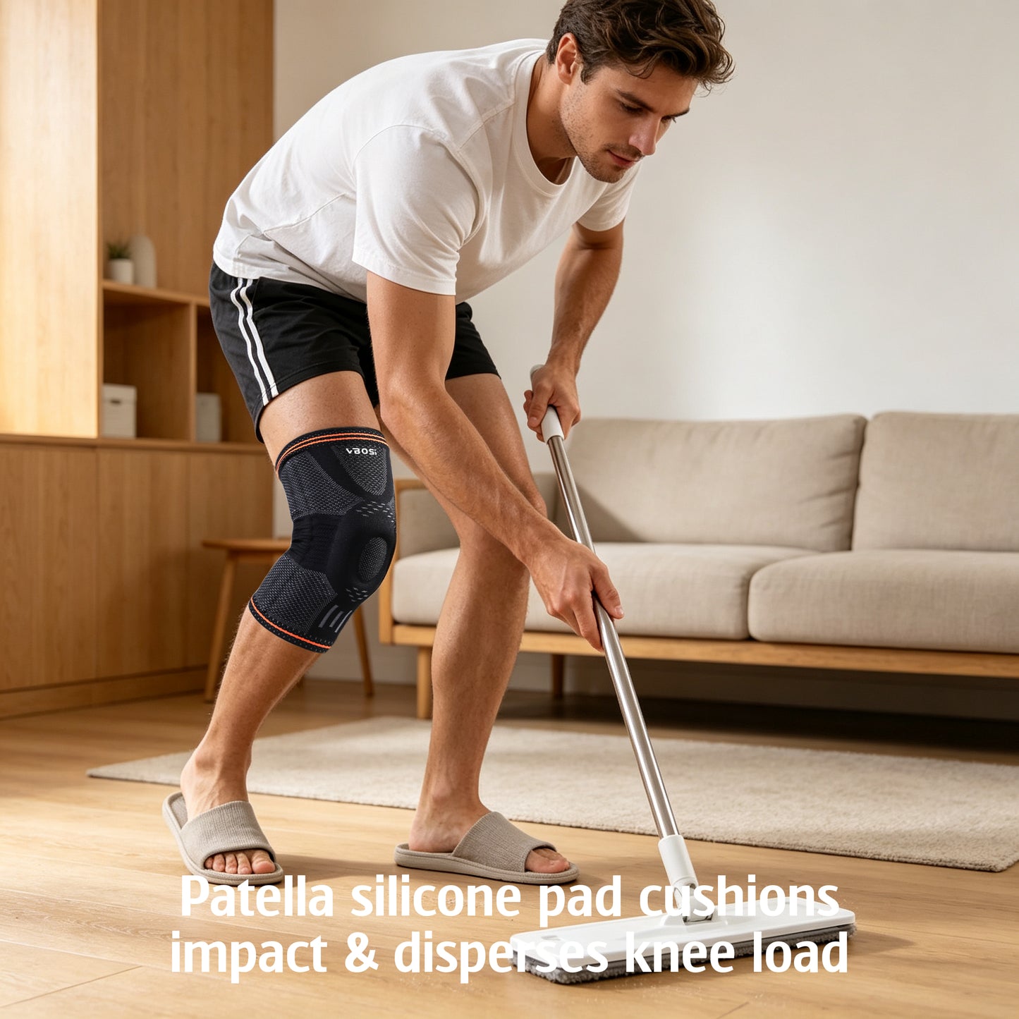 VBOSi Knee Support with Silicone Patella Pad