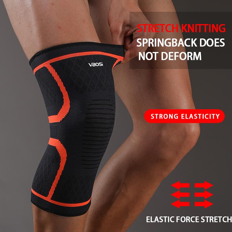 JINGBA SUPPORT 1167 Bonne Qualité Compression Nylon Et Spandex Genou Manches sport protecteur genouillère basket-ball genouillères