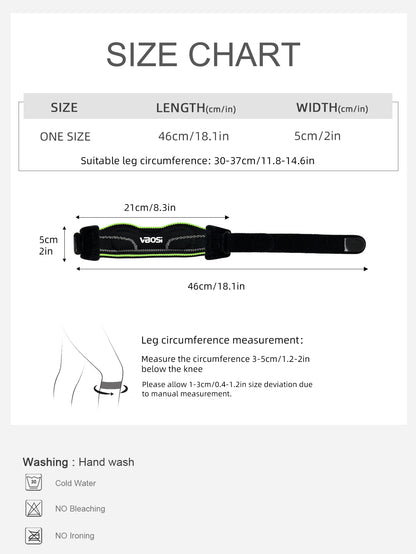 VBOSi 1 Piece Patellar Strap with Silicone Pad
