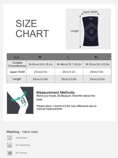 VBOSi 1 Pair Anti Slip Compression Knee Sleeve