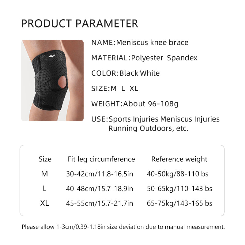 VBOSi Breathable Knee Brace with Metal Spring Stabilizers