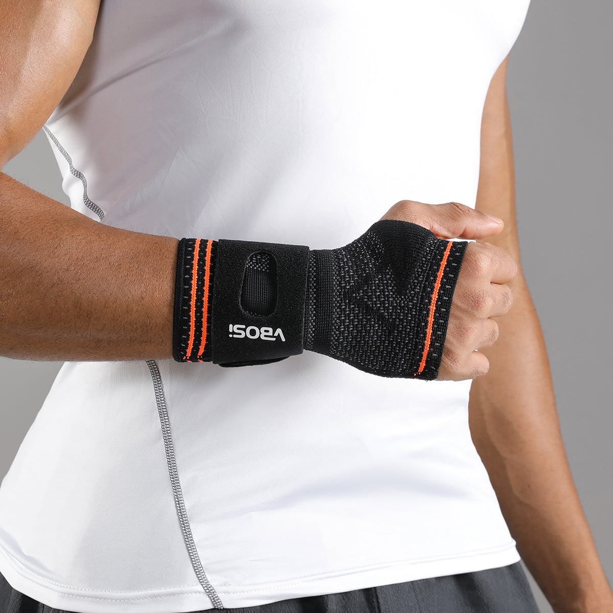 VBOSi 1 Piece Adjustable Wrist Brace with Removable Metal Splint