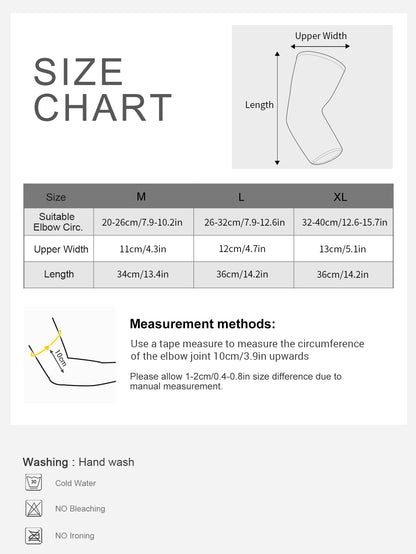 VBOSi 1 Pair Elbow Sleeve with Adjustable Strap