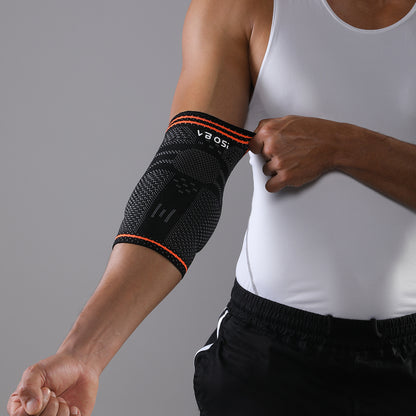 VBOSi 1 Piece Elastic Elbow Support with Silicone Pad