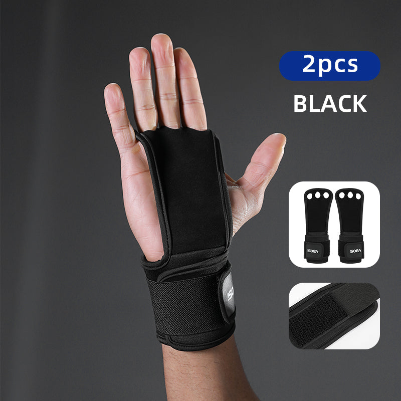 VBOSi Leather Weightlifting Grips Gym Gloves