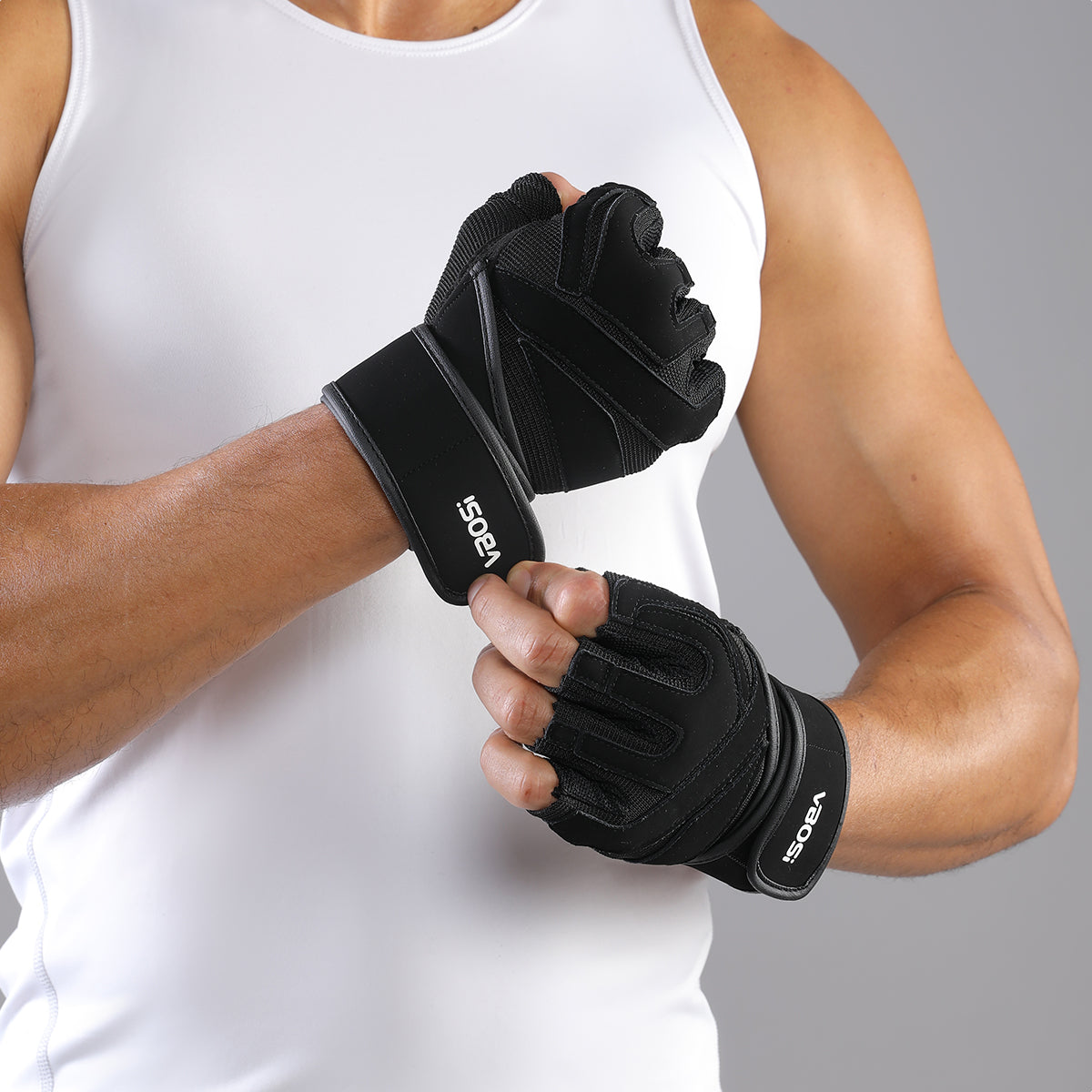 VBOSi Fitness Gloves with Adjustable Strap