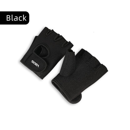 1 par de guantes deportivos antideslizantes transpirables unisex para levantamiento de pesas ciclismo bádminton 