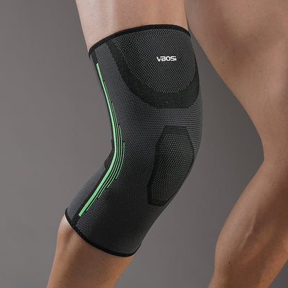 Rodillera de compresión de punto 3D profesional para correr y jugar baloncesto