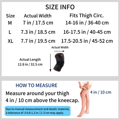 VBOSi Knee Support with Silicone Patella Pad