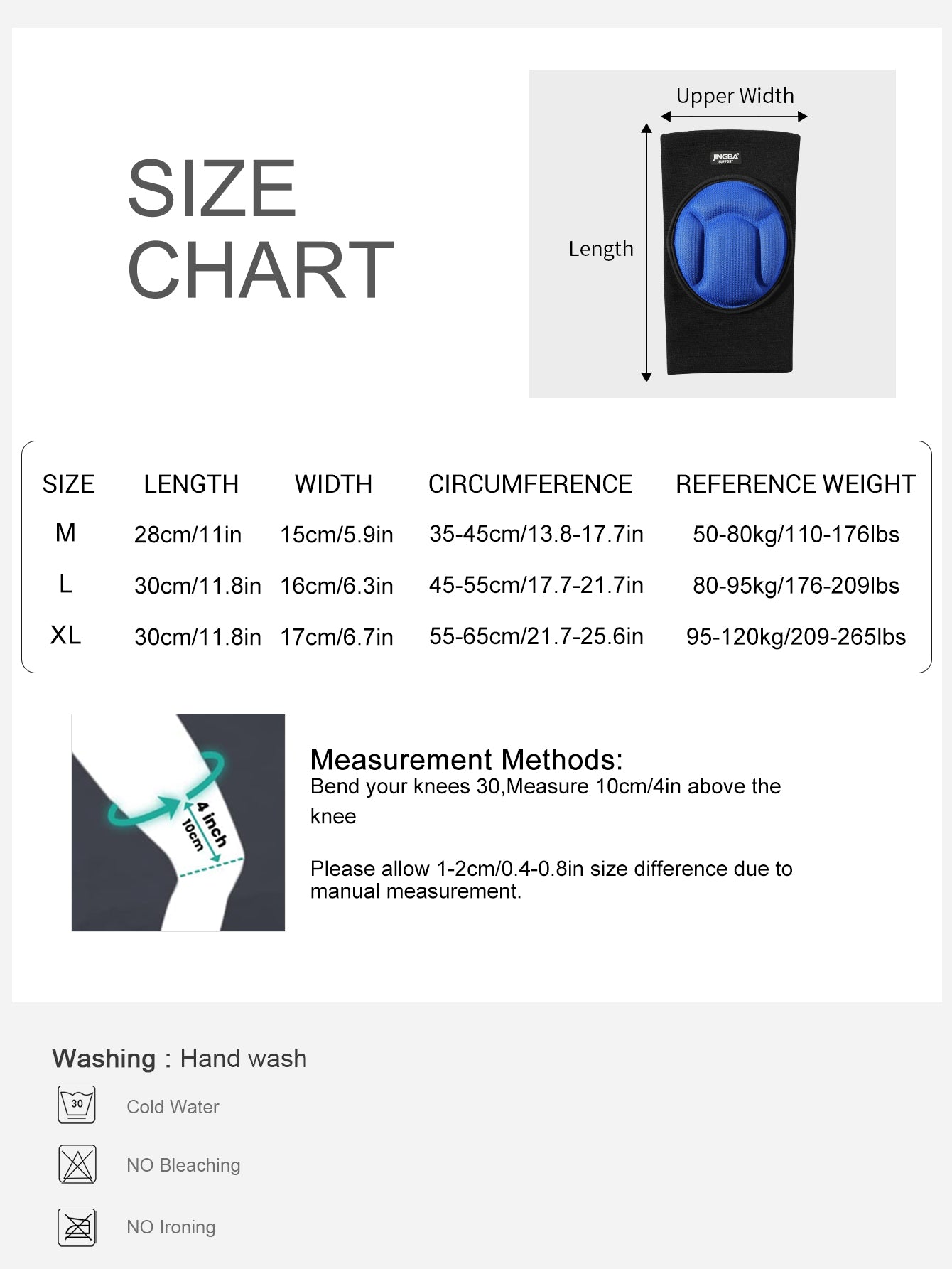 VBOSi 1 Pair Elastic Volleyball Knee Support Pads