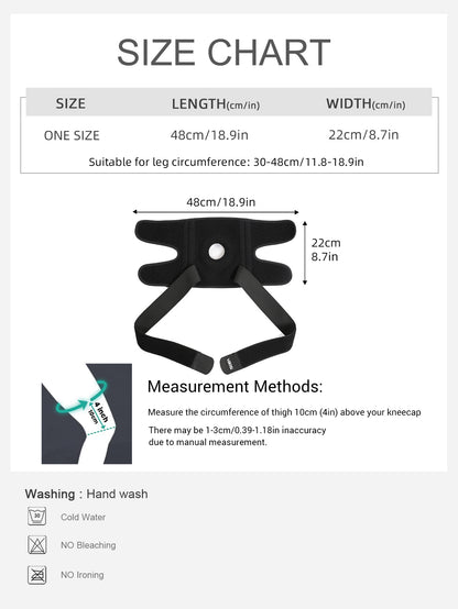 VBOSi 1 Piece Neoprene Knee Support Pad with Stabilizers