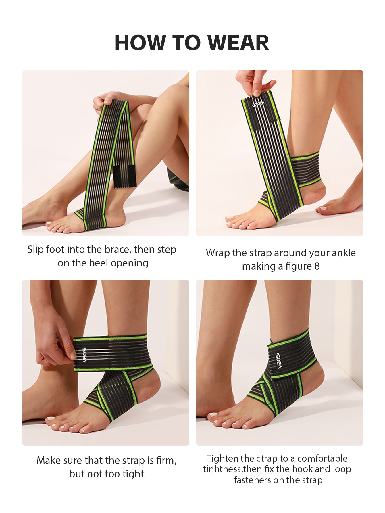 VBOSi 1 Pair Breathable Ankle Support Band