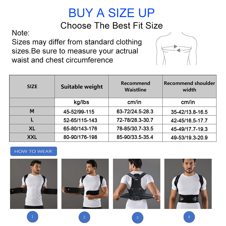 VBOSi Adjustable Back & Shoulder Support Posture Corrector