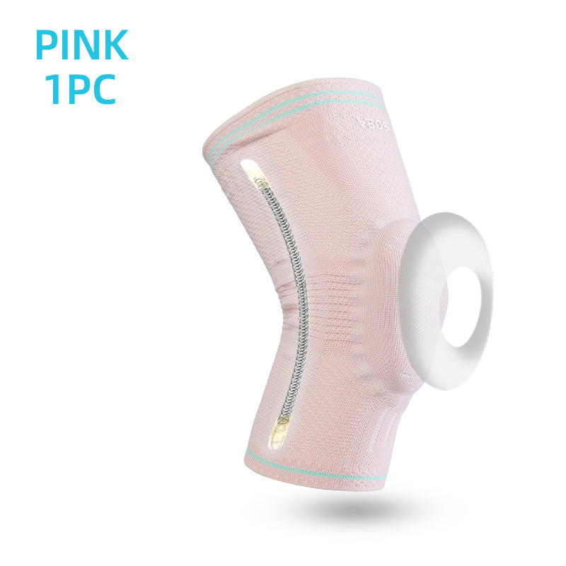 VBOSI 1 Piece Anti-slip Compression Breathable Sports Knee Support with Gel Pad and Stabilizers