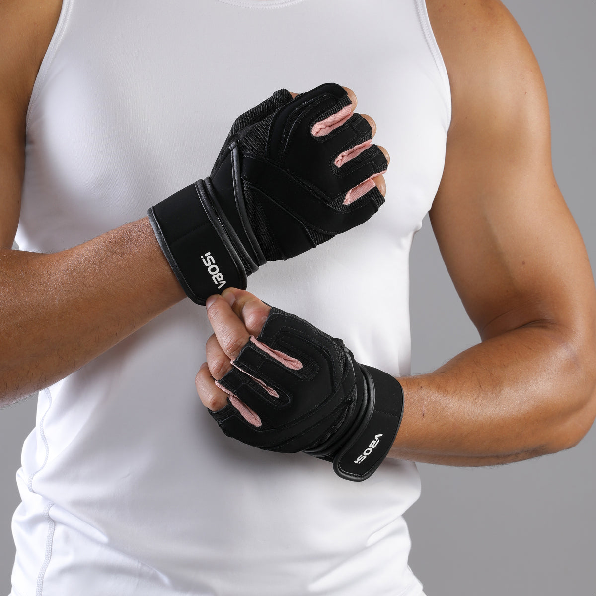 VBOSi Fitness Gloves with Adjustable Strap