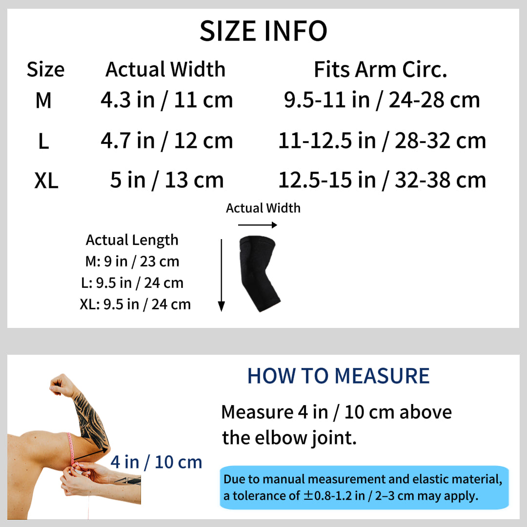 VBOSi Breathable Knit Elbow Compression Sleeve