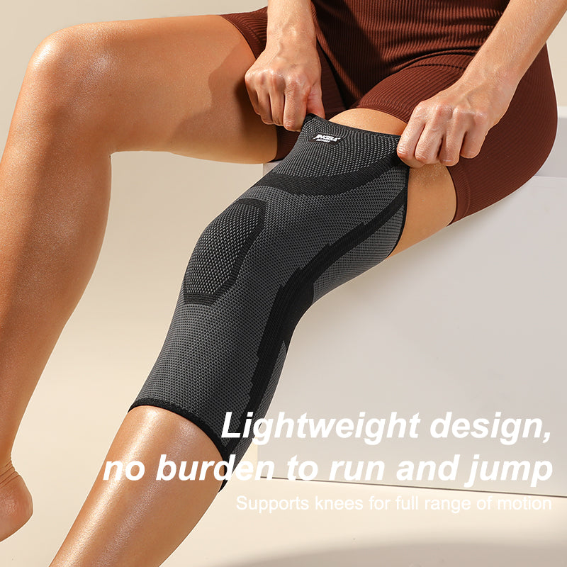 Professional 3D Knitted Compression Knee Sleeve for Running and Basketball